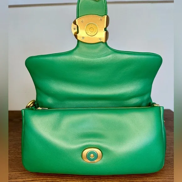 Coach Pillow Tabby Shoulder Bag 26 in Green - Picture 7 of 11